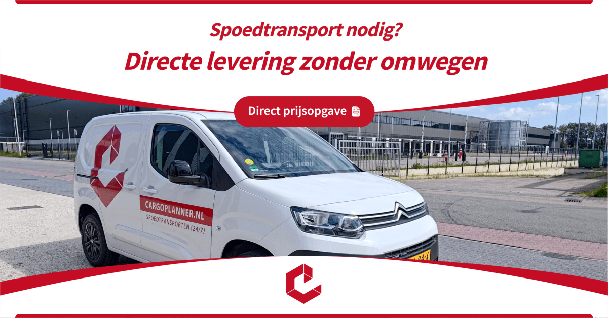Spoedtransport nodig. Directe levering zonder omwegen